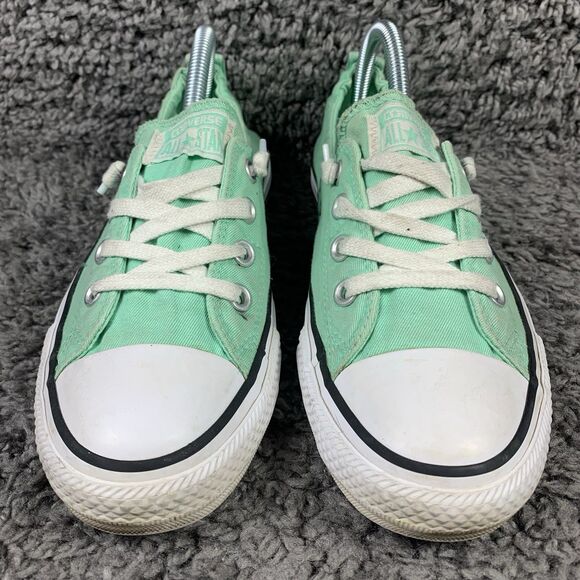 Converse Shoreline Canvas Shoes Women’s Size 9 Green White 556690F Sneakers - Picture 6 of 8